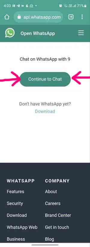 أرسل رسائل على WhatsApp دون حفظ الرقم