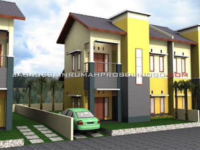 Konsep Desain 3d Fasad Perumahan Probolinggo