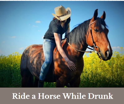 it is illegal to ride a horse While Drunk