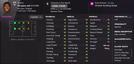 David Alaba FM22