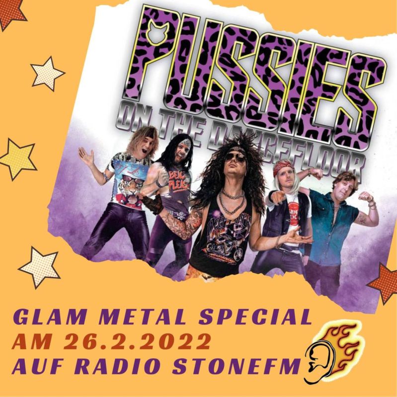 Glam-Metal-Special auf Radio StoneFM mit den Pussies on the Dancefloor