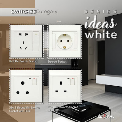 Clopal Ideas White Series Switches and Sockets