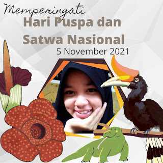 Twibbon atau Bingkai Foto Hari Puspa dan Satwa Nasional, 5 November 2021