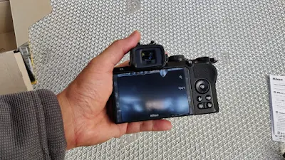 backside of Z50 camera