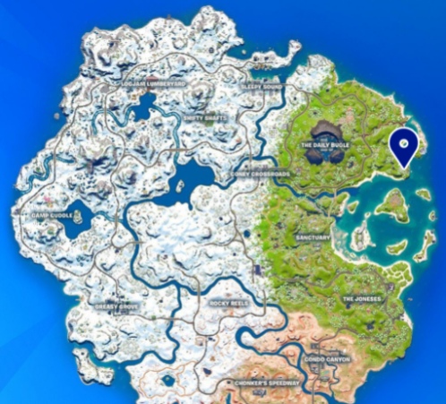 Location of the Ruins in Fortnite Chapter 3