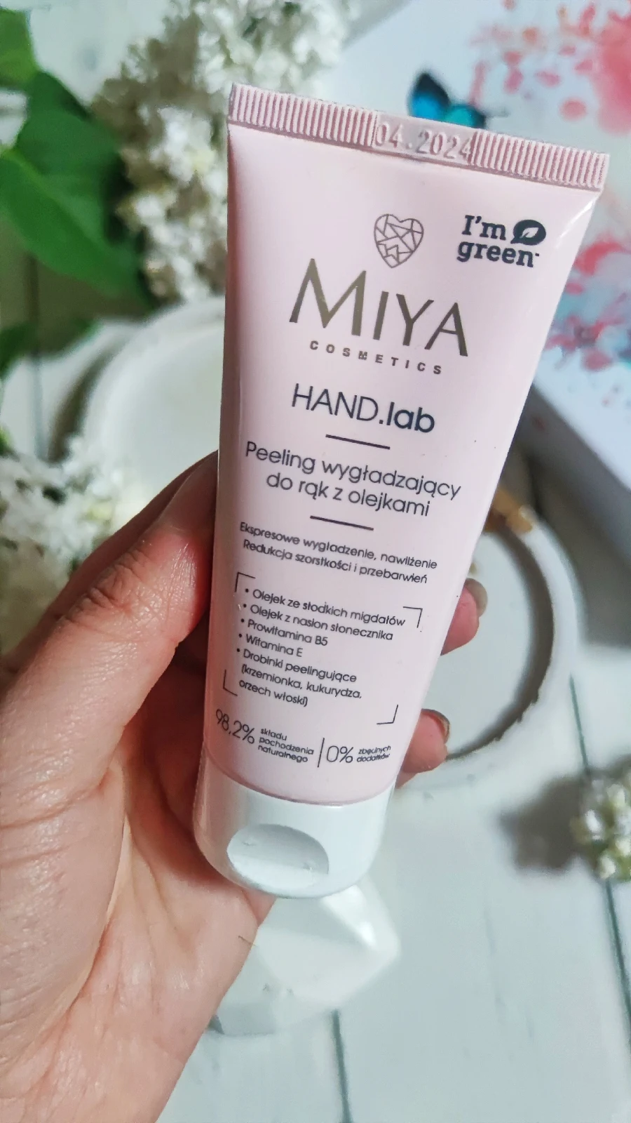 MIYA HAND.lab Peeling wygładzający do dłoni i paznokci z olejkami