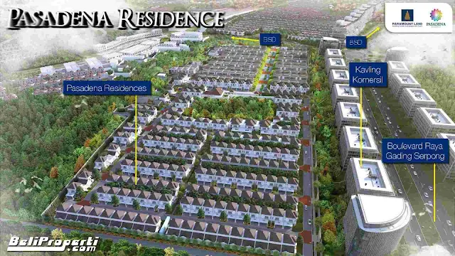 jual rumah cluster pasadena residence