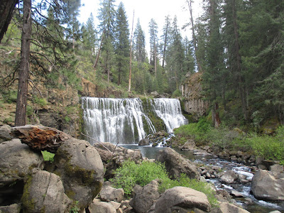 Upper Falls near McCloud CA - Just South of Mount Shasta... Yes... I Explored the Land all over Northern California after Retirement... The Mountain Seems to be Magical... I Had an emotion that I had not felt with Other Mountains...