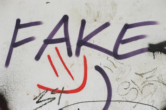 Fake people graffiti with fake people quotes