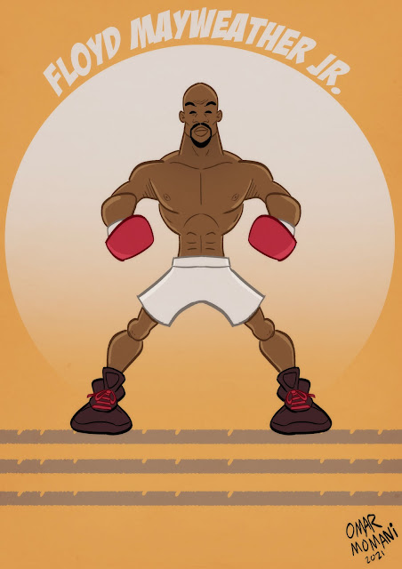 Floyd Mayweather Jr. cartoon