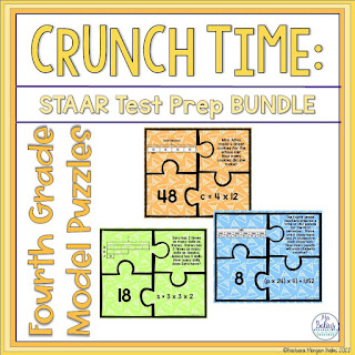 Puzzles and games are a great way to get your fourth grade students excited about practicing their math facts to prepare for the spring State tests.