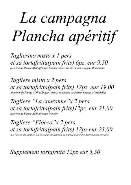 PLANCHA APERITIF