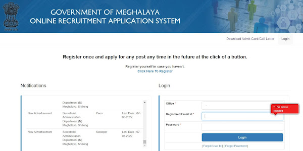 Meghalaya Secretariat Peon, Cleaner Old Question Papers and Syllabus 2022