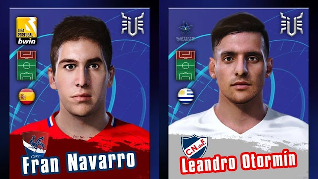 Faces Fran Navarro & Leandro Otormín For eFootball PES 2021
