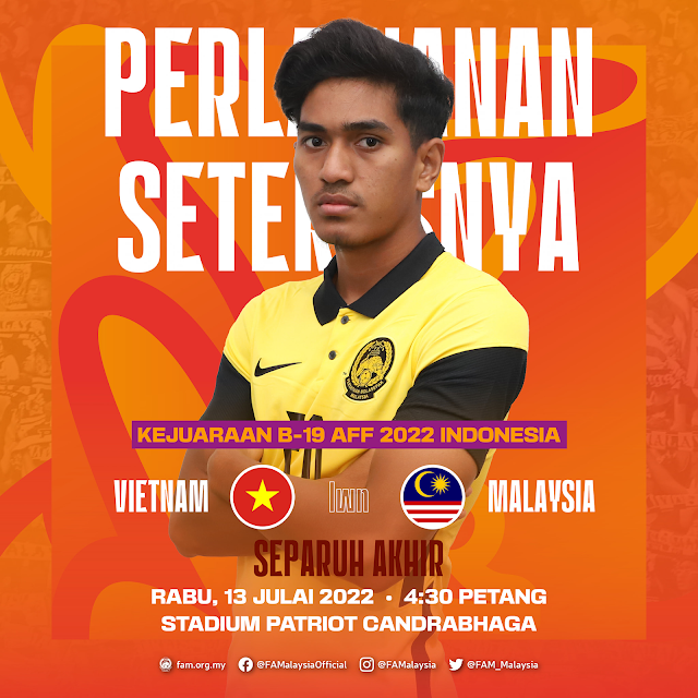 Live Streaming Vietnam vs Malaysia AFF U19