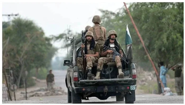 Two soldiers martyred, seven terrorists killed in KP