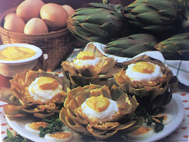 poached Eggs with Artichokes