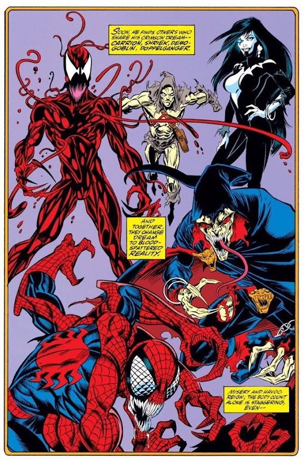 Marvel Comics PVC Carnage Figure Applause 3" 1990s NWT 