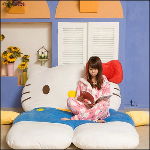 Hello Kitty Tatami Mattresses Hello Kitty bed Hello Kitty bean bag Hello Kitty bedroom accessories