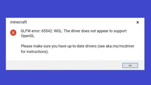 How To Fix Minecraft GLFW Error 65542 WGL The Driver Does Not Appear To Support OpenGL tlauncher