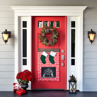 Decoración de puertas para Navidad