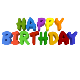 3d Happy Birthday png text