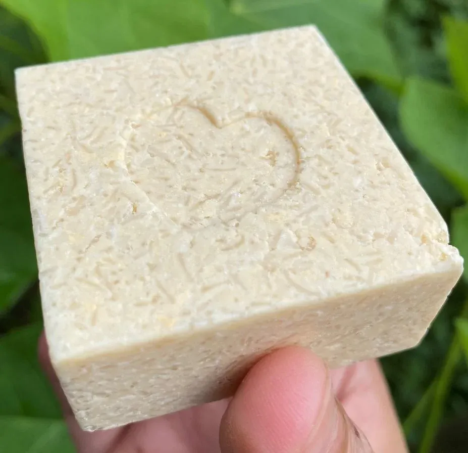 A piece of Human Nature Kids Natural Shampoo Bar