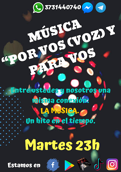 Música por "voz" vos y para vos