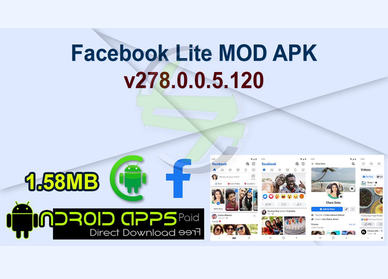 Facebook Lite MOD APK v278.0.0.5.120