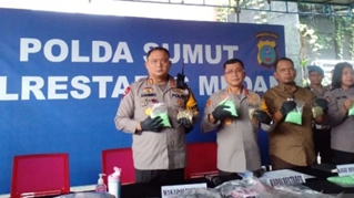 Sikat Tiga Kurir Narkotika, Polrestabes Medan Sita 15.000 Butir Pil Ekstasi