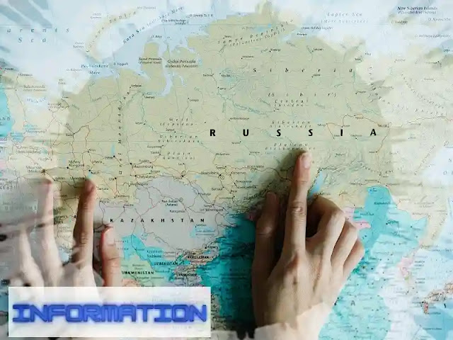 What is the area of Russia?