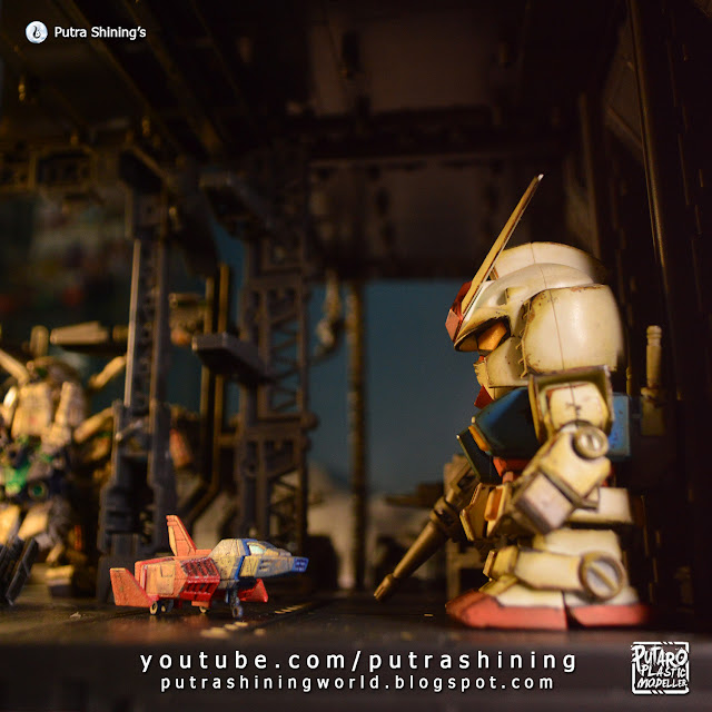 Evening at Base in Earth | Cute Gundam Base (CG Domain Base Review) by Putra Shining