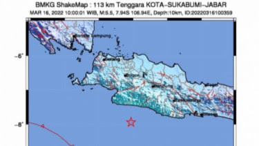 Gempa Magnitudo 5.5, Warga Sukabumi Panik Berhamburan Keluar Rumah