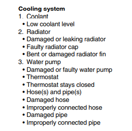 Yamaha YZF R125 cooling system post