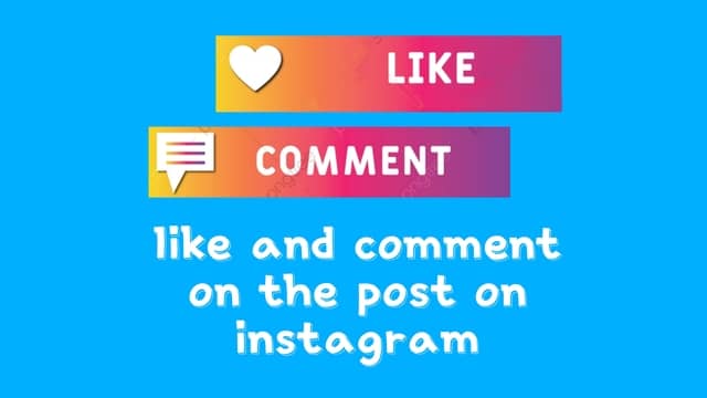 Like and comment on the post on instagram
