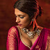 Shraddha Das Photos looks stunning in Magenta Half Saree 