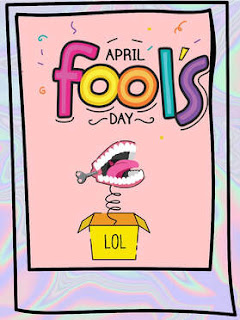 Happy April Fool's day greeting card