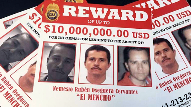 Quien ha visto a El Viejón? ahora La DEA ofrece 10 millones de dólares por cabeza de El Mencho
