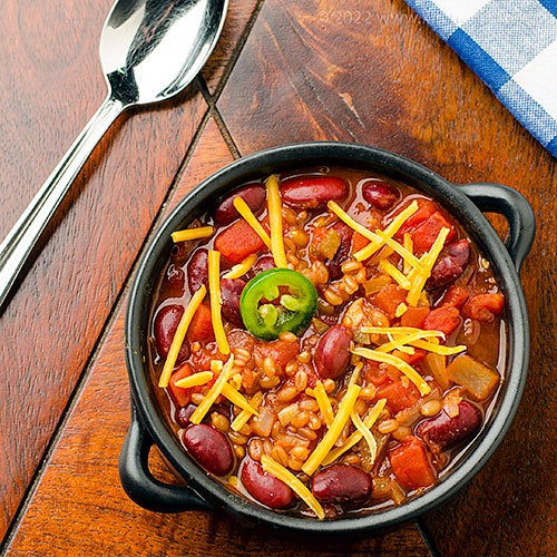 Wheat Berry Chili