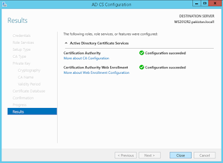 installation and configuration of adcs