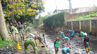 Dansub 14 Sektor 22 Gelar Karbak Gabungan di Sungai Ciateul