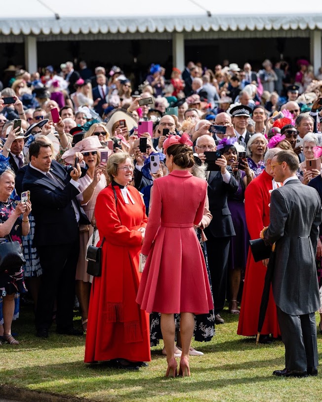 The Duchess of Cambridge in Pink For Garden Party