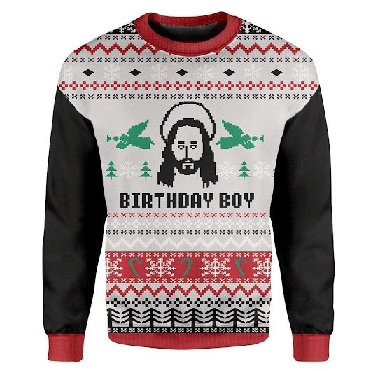 Ugly Sweater Jesus’s Birthday Ugly Christmas Sweater 3D All Over Print