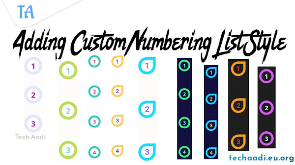 How to Add Custom Numbering List Style on Blogger