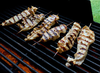 Grilled Honey Mustard Chicken Skewers