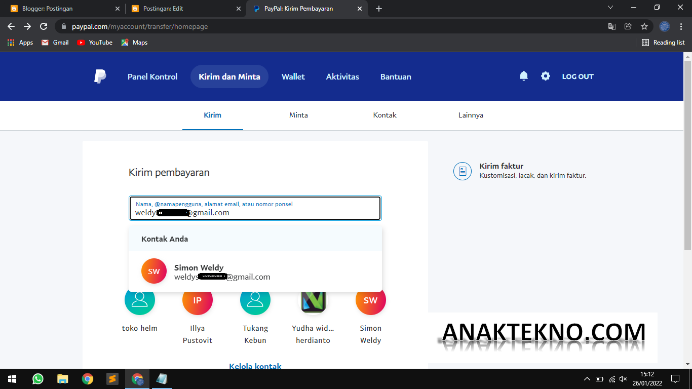 Cara Transfer Paypal Ke Paypal Lain Gratis Tanpa Biaya