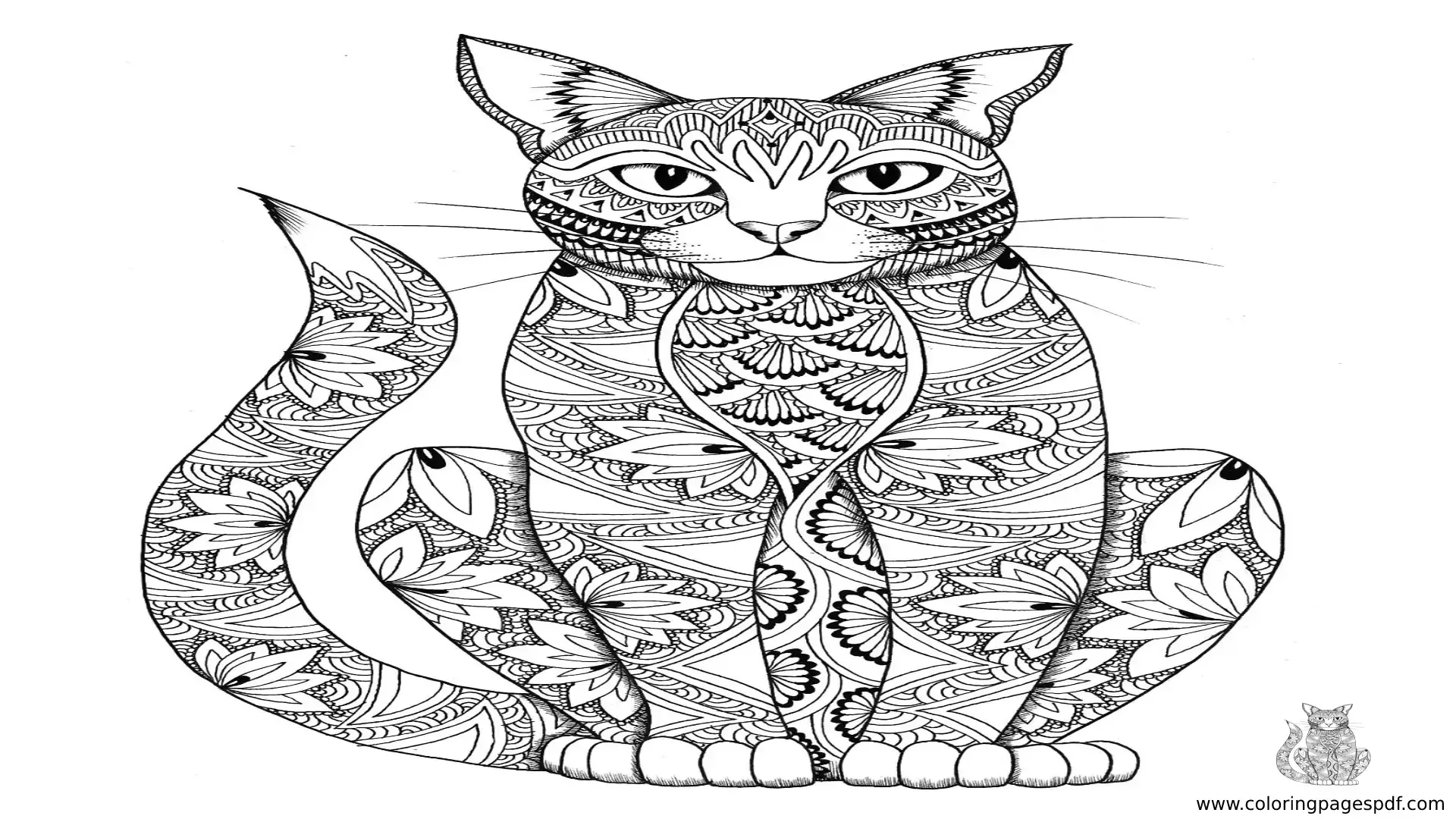 Kitten Coloring Pages For Adults