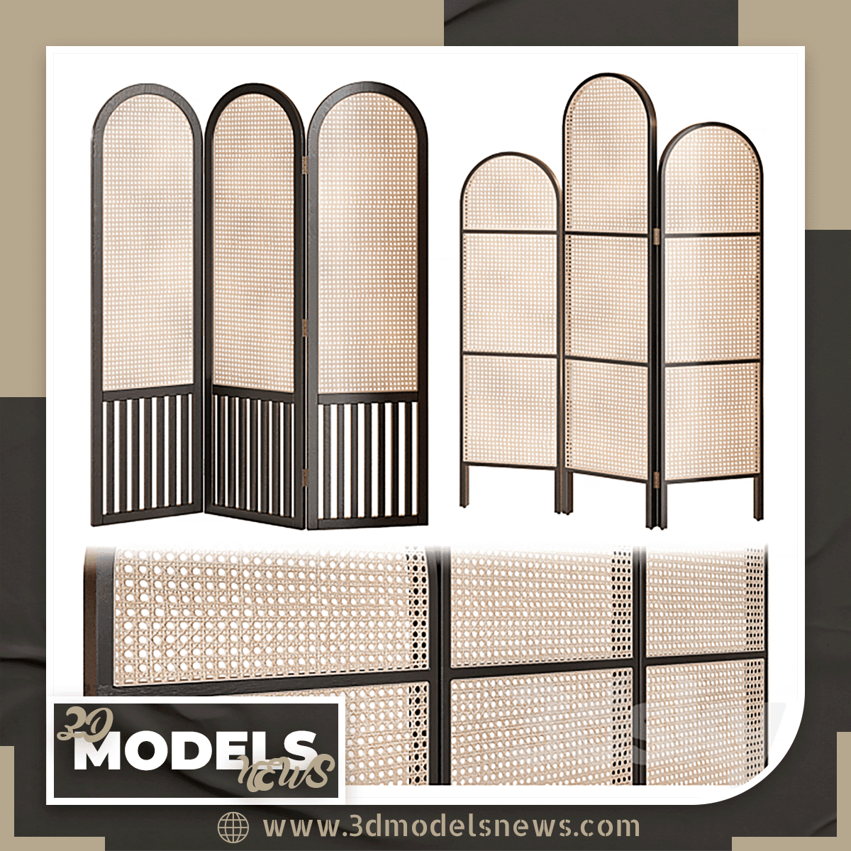 Decorative Objects Model Cane Partition