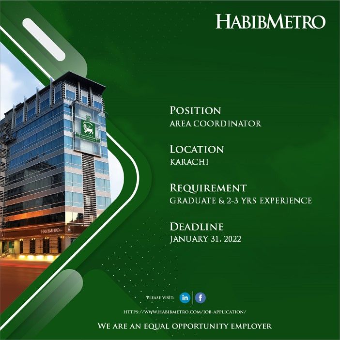 Habib Metro Bank Jobs 2022 – Latest Careers by HMB
