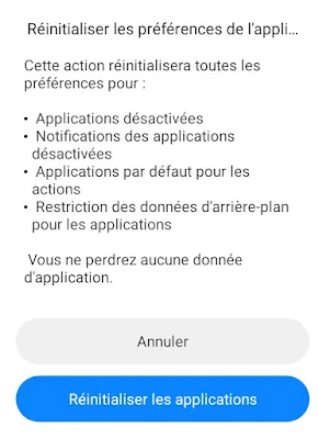 Comment réinitialiser toutes les applications d'un smartphone Android sans perdre les données